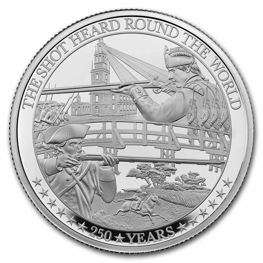 2025 Great Britain Battle of Independence 2 oz Silver Proof