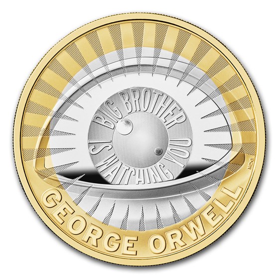 2025 Great Britain George Orwell 1 oz Silver Proof Coin