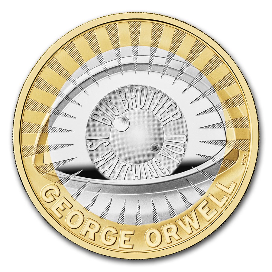 2025 Great Britain George Orwell 1 oz Silver Proof Coin