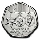 2025 Great Britain Stories of the Second World War 50p BU Coin