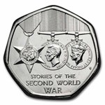 2025 Great Britain Stories of the Second World War 50p BU Coin
