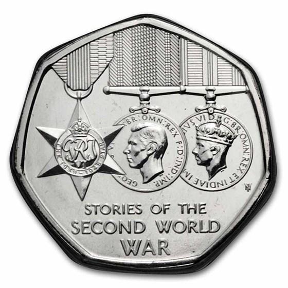 2025 Great Britain Stories of the Second World War 50p BU Coin