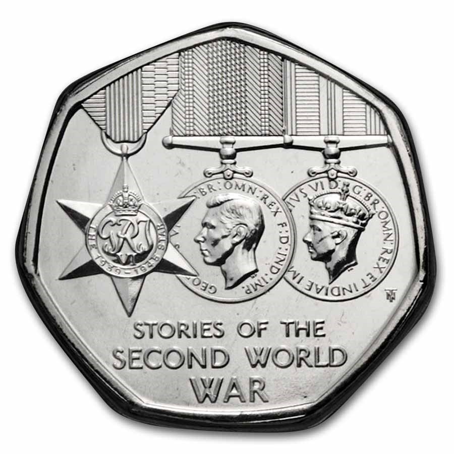 2025 Great Britain Stories of the Second World War 50p BU Coin