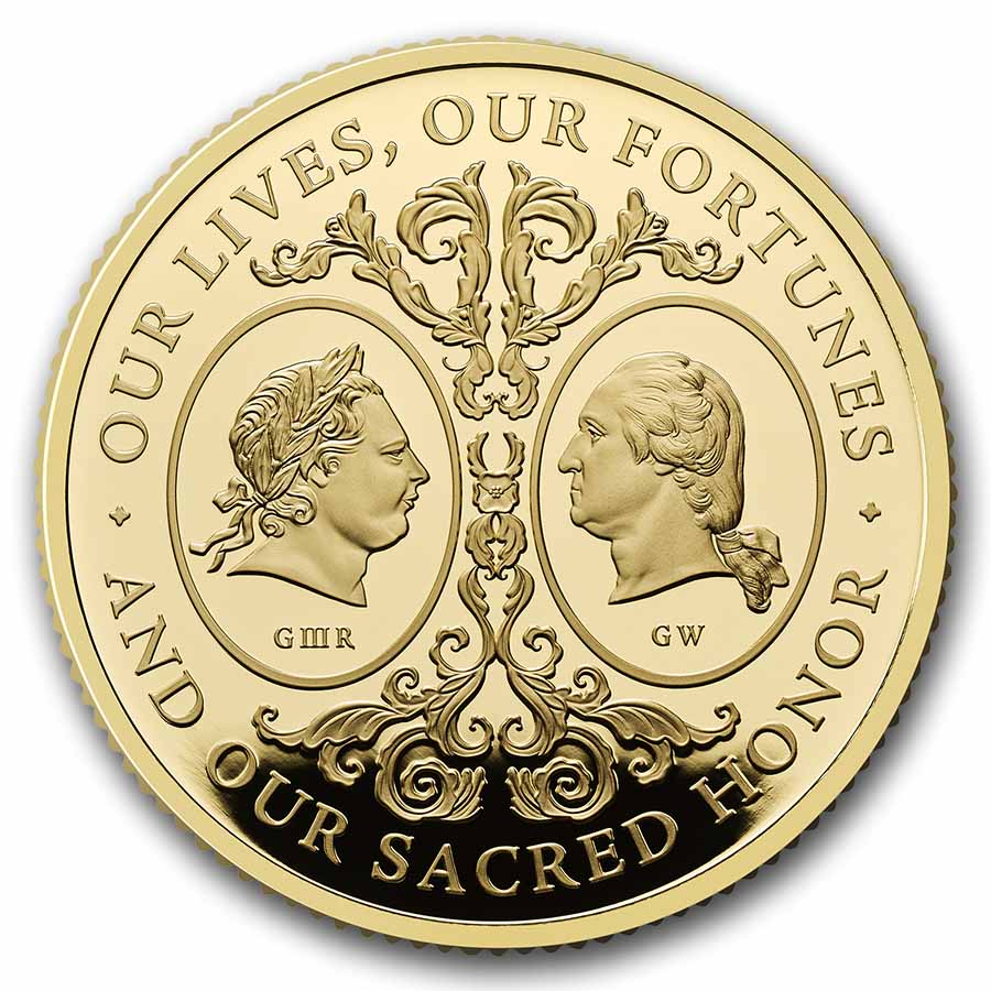 2025 Great Britain The Two Georges 1 oz Gold Prf (Box & COA)