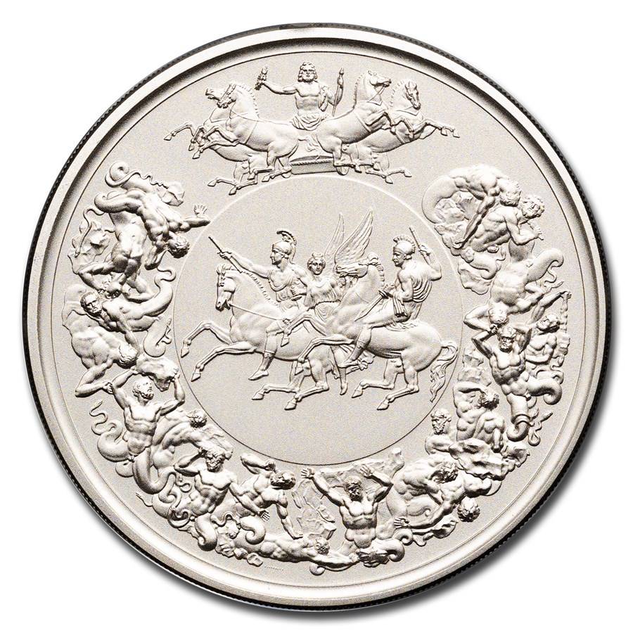 2025 Great Britain The Waterloo Medal 10 oz Silver Matte Proof