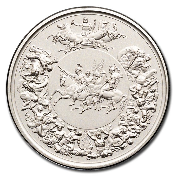 2025 Great Britain The Waterloo Medal 10 oz Silver Matte Proof 2025 Great Britain The Waterloo Medal 10 oz Silver Matte Proof