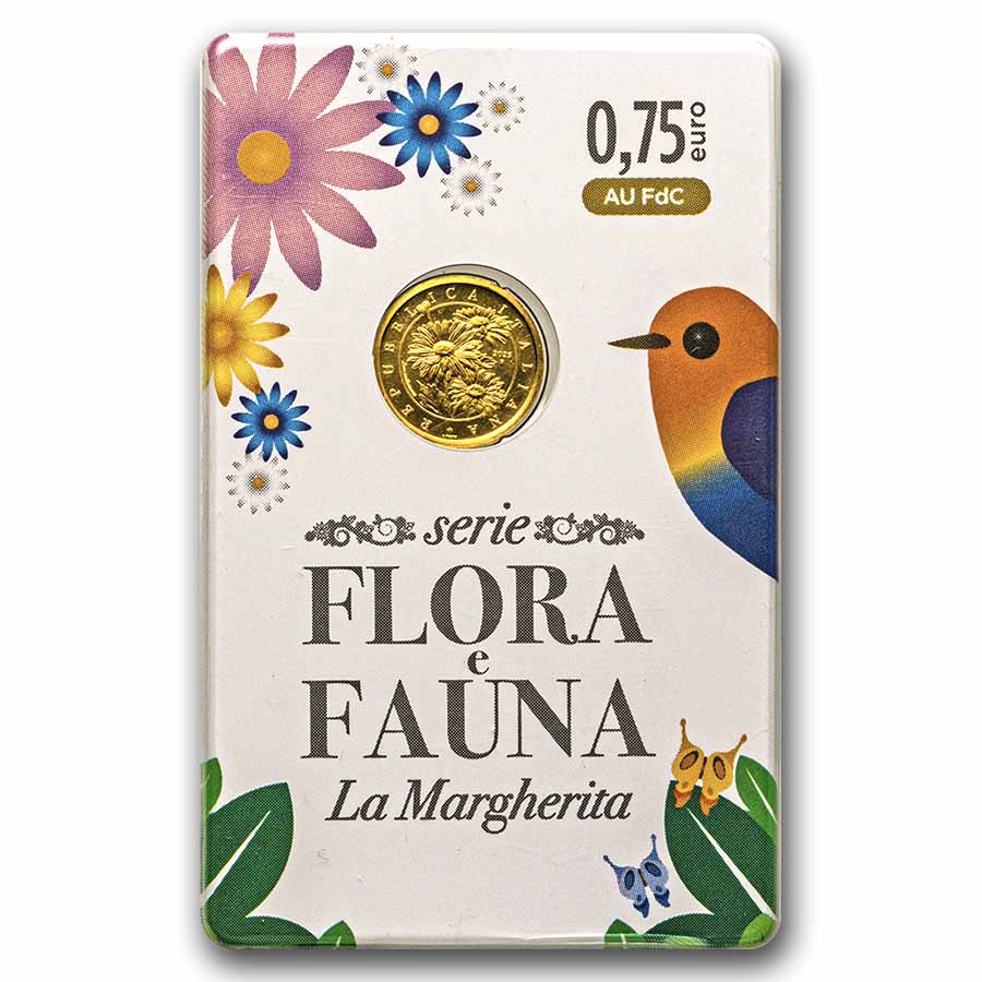 Buy 2025 Italy 1/10 oz Gold Flora and Fauna BU Daisy | APMEX