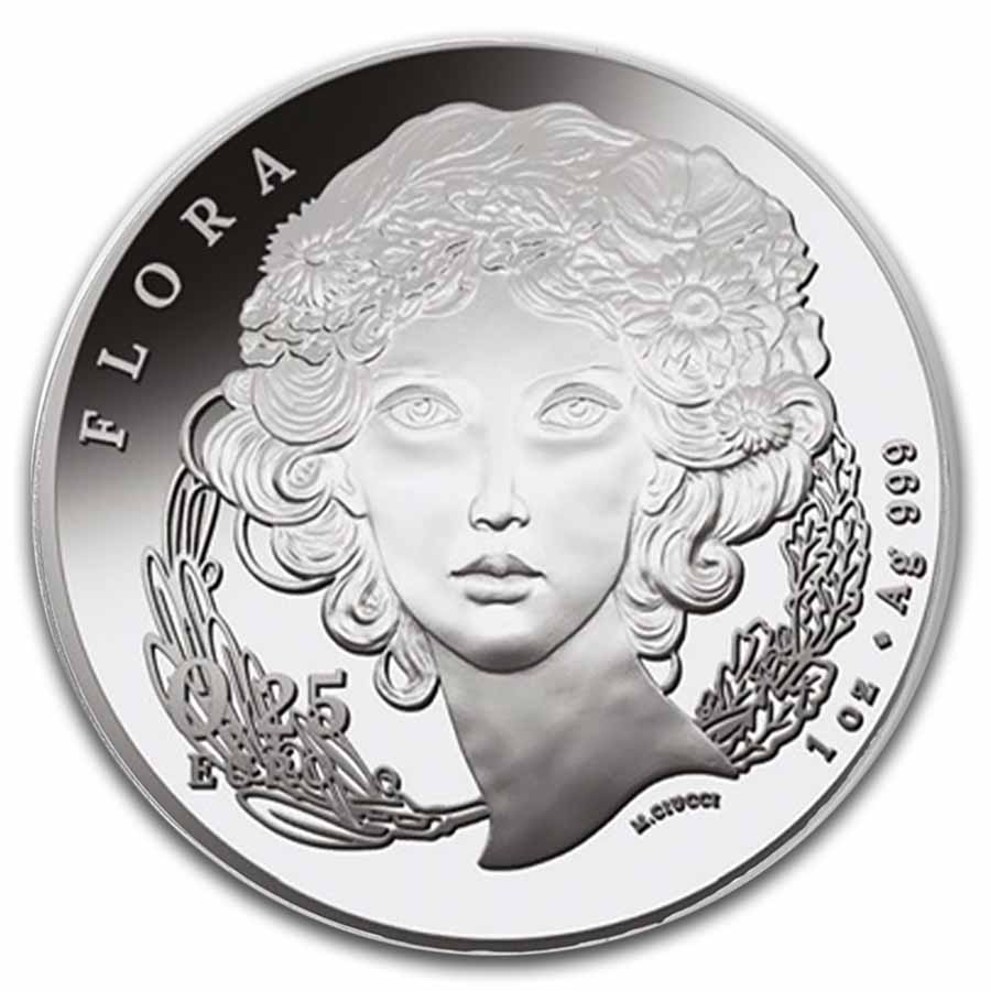 2025 Italy 1 oz Silver Flora & Fauna - The Daisy MS-69 NGC (ER) | eBay
