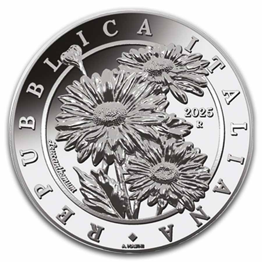 2025 Italy 1 oz Silver Flora & Fauna - The Daisy MS-69 NGC (ER) | eBay
