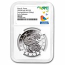 2025 Italy 1 oz Silver Flora & Fauna - The Daisy MS-69 NGC (ER)