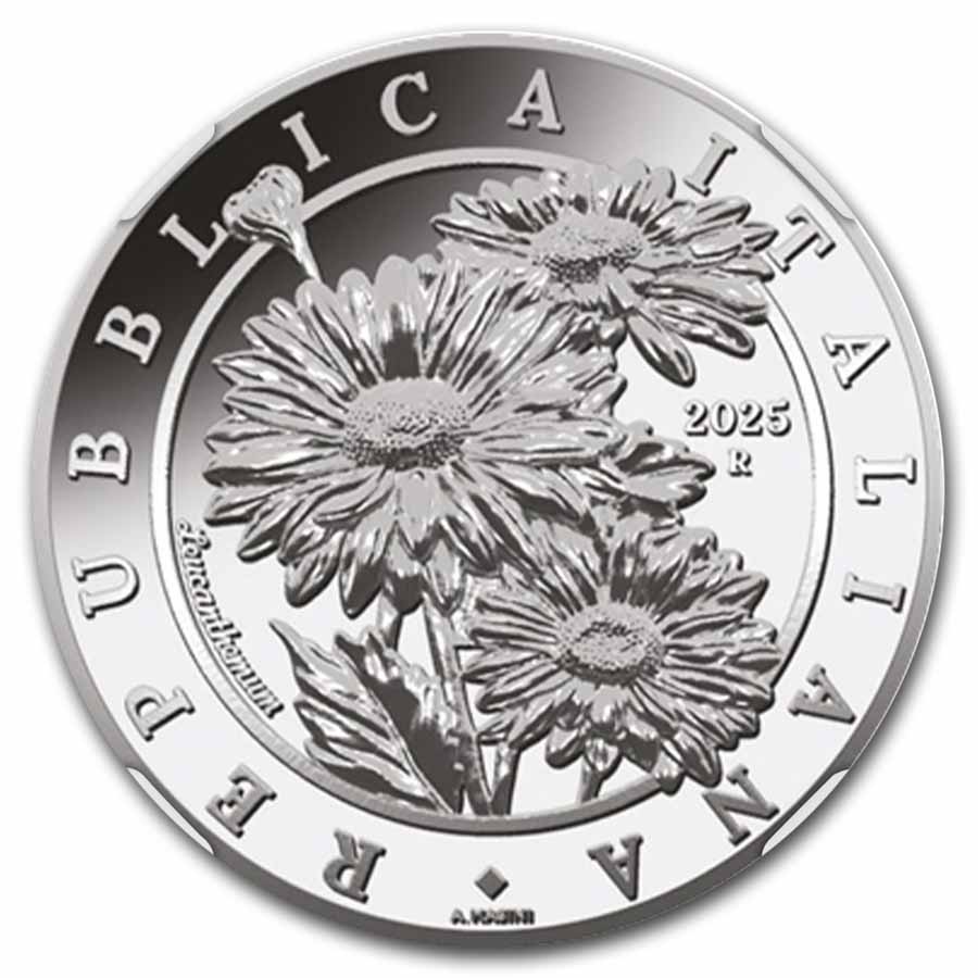 2025 Italy 1 oz Silver Flora & Fauna - The Daisy MS-70 NGC (ER) | eBay