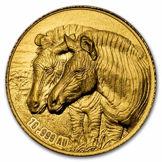 2025 Ivory Coast 1 gram Gold P. DE Greef: Zebra (w/ Box & COA) 2025 Ivory Coast 1 gram Gold P. DE Greef: Zebra (w/ Box & COA)