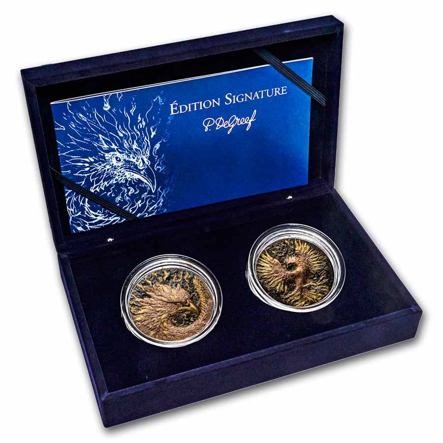 2025 Ivory Coast 10 oz Silver Edition Signature Phoenix 2 Coin