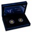 2025 Ivory Coast 2 gram Gold Signature Kookaburra 2-Coin Set
