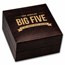 2025 Ivory Coast 5 gram Gold Haut Relief Big Five Africa: Lion
