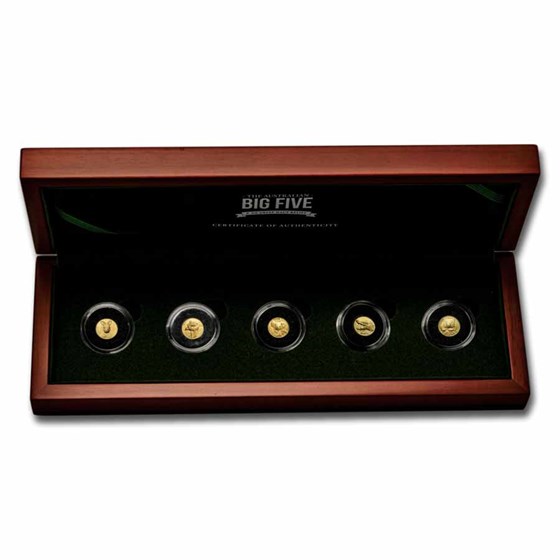 2025 Ivory Coast Gold Big Five Australia 5-Coin Set (Box & CoA) 2025 Ivory Coast Gold Big Five Australia 5-Coin Set (Box & CoA)