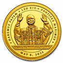 2025 Liberia 1/2 gram Gold LEO XIV Habemus Papam