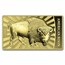 2025 Liberia 1/200 oz Gold Proof American Bison