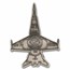 2025 Liberia 1 oz Silver Antique Fighter Jet Shaped Coin