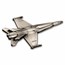 2025 Liberia 1 oz Silver Antique Fighter Jet Shaped Coin