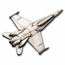 2025 Liberia 1 oz Silver Antique Fighter Jet Shaped Coin