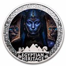 2025 Liberia 1 oz Silver Egyptian Heritage: Bastet