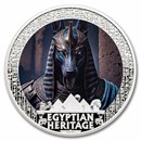 2025 Liberia 2 oz Silver Egyptian Heritage: Anubis