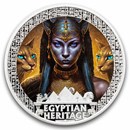 2025 Liberia 2 oz Silver Egyptian Heritage: Bastet (No COA)
