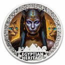 2025 Liberia 2 oz Silver Egyptian Heritage: Bastet