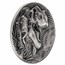 2025 Liberia 2 oz Silver Jurassic Life Dinosaur: T-Rex
