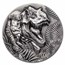 2025 Liberia 2 oz Silver Jurassic Life Dinosaur: T-Rex