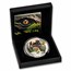 2025 Liberia 2 oz Silver Jurassic Life Dinosaur: Velociraptor