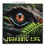 2025 Liberia 2 oz Silver Jurassic Life Dinosaur: Velociraptor