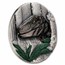2025 Liberia 2 oz Silver Jurassic Life Dinosaur: Velociraptor