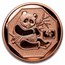 2025 Liberia 5 oz. Copper $1 Giant Panda Fractional Set