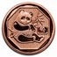 2025 Liberia 5 oz. Copper $1 Giant Panda Fractional Set
