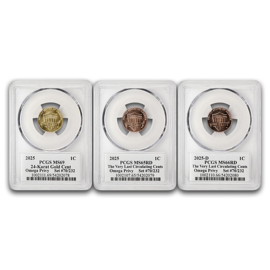 2025 Lincoln Cent Omega Privy 3-Coin Set (#70/232)