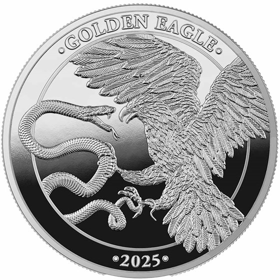 2025 Malta 1 oz Silver 5 Euro Golden Eagle Limited Edition Proof