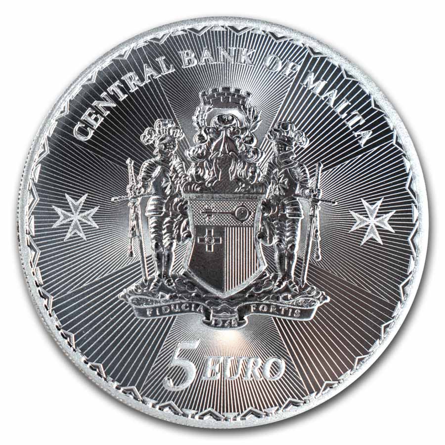 Buy 2025 Malta 1 oz Silver €5 Maltese Cross BU | APMEX