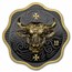 2025 Malta 2 oz Silver Maltese Ox 10 Euro BU Coin (UHR/Gilded)