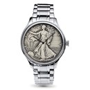 2025 Men's Antiqued 1 oz Silver Eagle Stainless Steel Watch