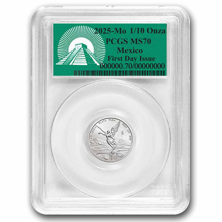 メキシコ　リベルタード 銀貨　APMEX PCGS　FIRST 2024年 メキシコ リベルタード 銀貨 APMEX PCGS FIRST 2024年 - メルカリ