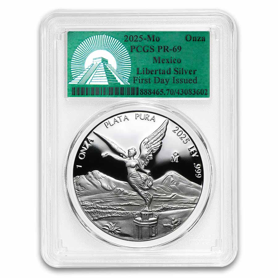 Buy 2025 Mexican 1 oz Silver Libertad PR-69 | APMEX