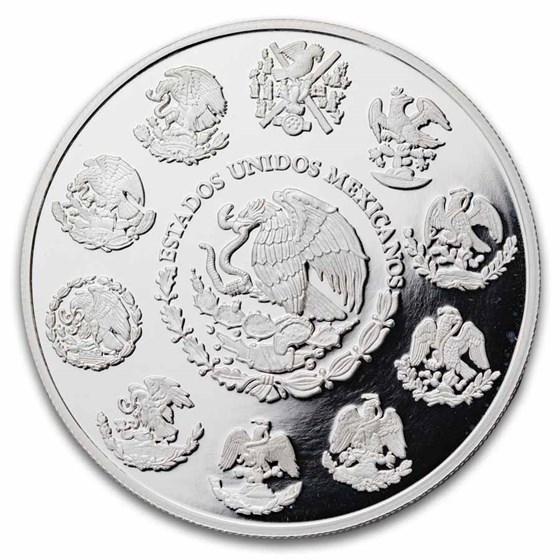 2025 Mexico 2 oz Silver 100th Anniversary Banco de Mexico Proof