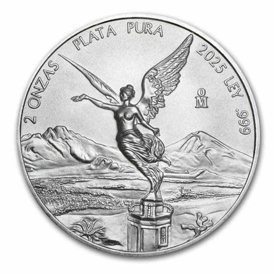 2025 Mexico 2 oz Silver Libertad BU 2025 Mexico 2 oz Silver Libertad BU