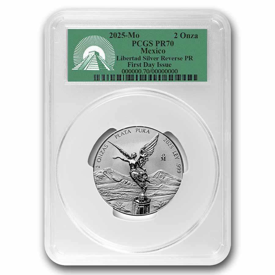 2024 メキシコ リベルタード 銀貨 1オンス 純銀 APMEX 密封 未開封 2025-mexico-2-oz-silver-