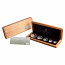 2025 Mexico 5-Coin Silver Libertad Proof Set (1.9 oz, Wood Box)