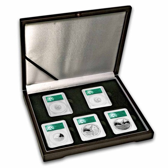 2025 Mexico 5-Coin Silver Libertad Proof Set PR-70 PCGS (FDI)