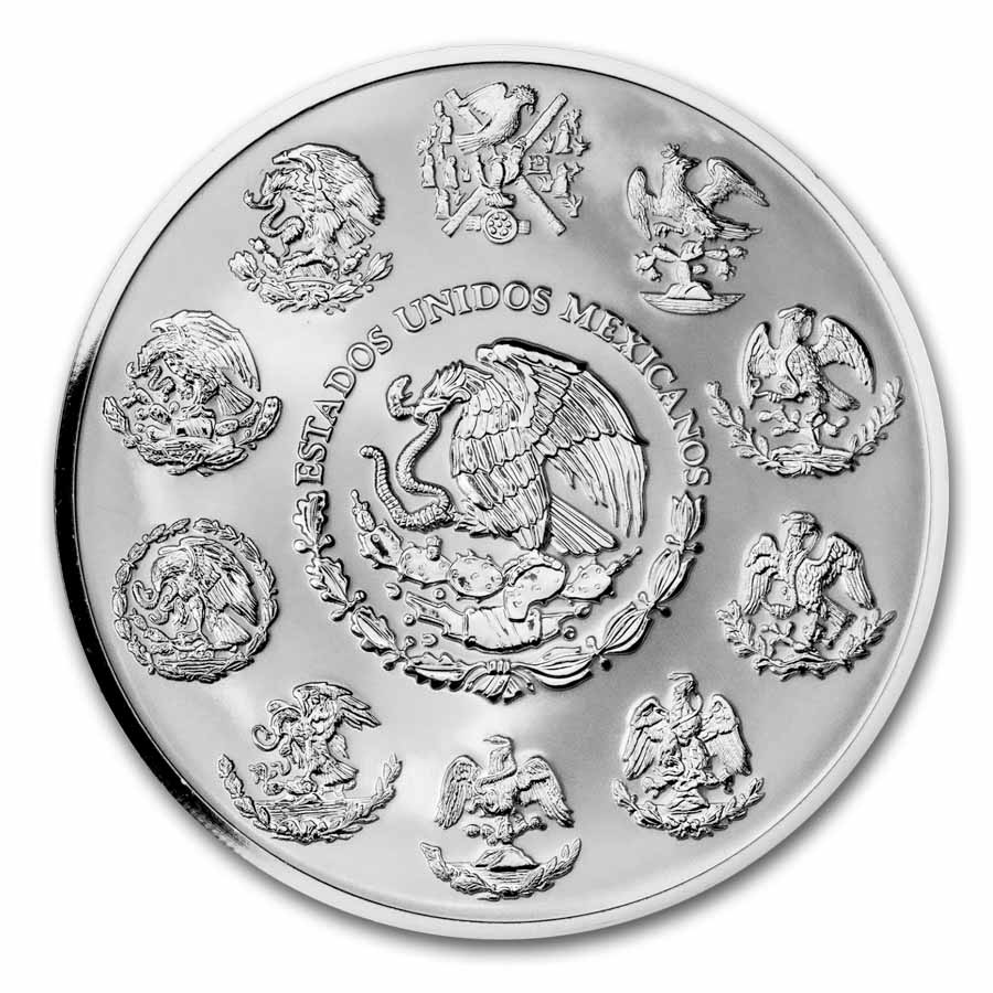 Buy 2025 Mexican 5 oz Silver Reverse Proof Libertad PF-70 | APMEX