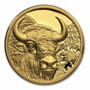 2025 Mongolia 1/10 oz Gold Proof Bison